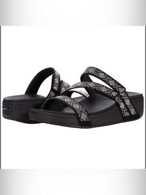 Skechers Arch Fit Retrogrades Sandals - Diamond Base Black 8 B (M)